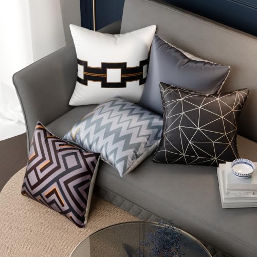 Image of Stoa Paris Cushion Cover Set of 5, Home Decor for Sofa, Bed & Living Room, Digital Printed Cushion Cover 16 Inch x 16 Inch, Soft Touch Finish, Hidden Zip Closure, Ophelia's Mirage - Ophelia