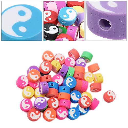 Polymeer Klei Kralen Kit 150 Stuks Handgemaakte Kralen Smiley Bloem Kralen Kleurrijke Kralen Leuke Spacer Kralen… - Image 5