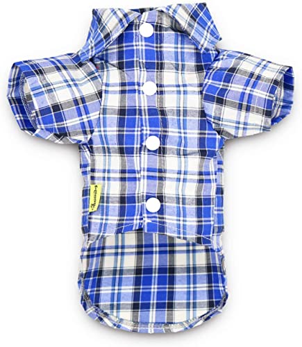 Droolingdog 3 Pack Plaid Extra Small Dog Tee Shirt Xs Puppy Button Up Shirts Polo T Shirts Small Dogs Clothes Breathable Summer Tshirts thumb #5