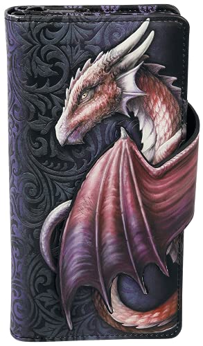 Nemesis Now Gold Dragon Embossed Purse, Take Flight Collection, Elegant Baroque Pattern Wallet, Card and Coin Slots, 18.5cm2