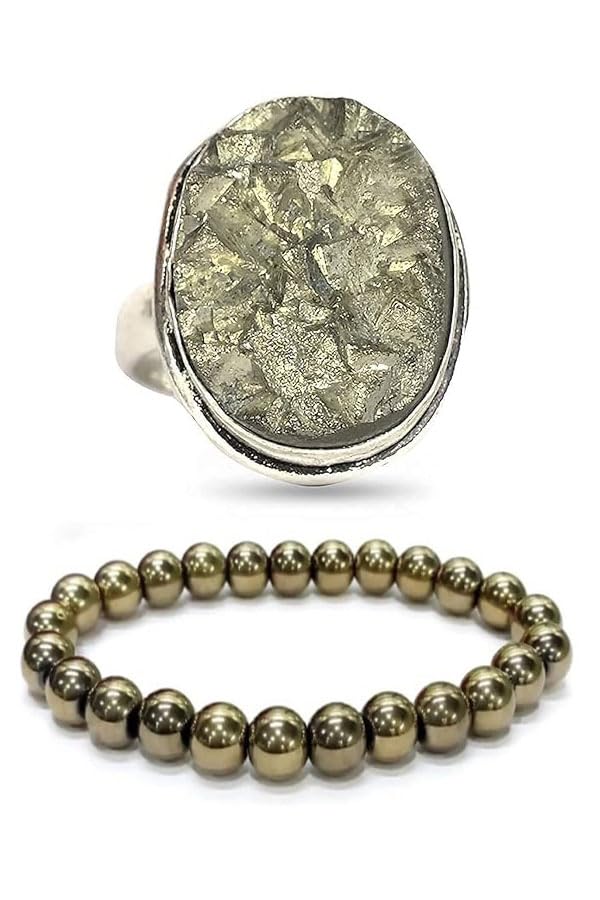 See full amazon price history chart for SHIVAM AGATE Natural Pyrite Ring with Adjustable Size and Golden Pyrite Bracelet Attarct Wealth and Prosperity for Men and Women (Pack of 1) SHIVAM AGATE Natural Pyrite Ring with Adjustable Size and Golden Pyrite Bracelet Attarct Wealth and Prosperity for Men and Women (Pack of 1) (B0CWV1ZQ2X) Amazon Price History, Amazon Price Tracker