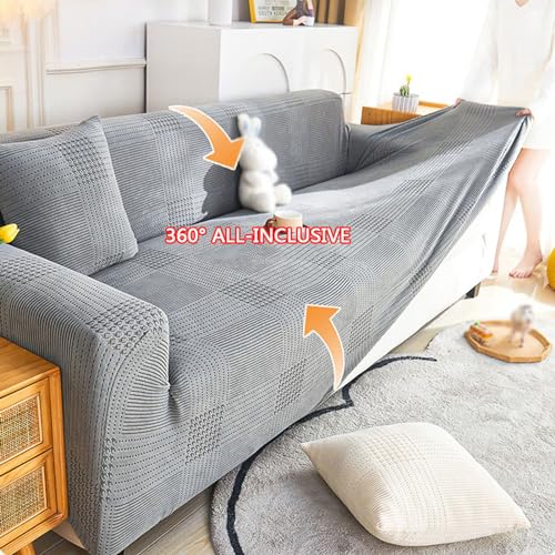 Housse de canapé en velours extensible 1 à 5 places pour salon