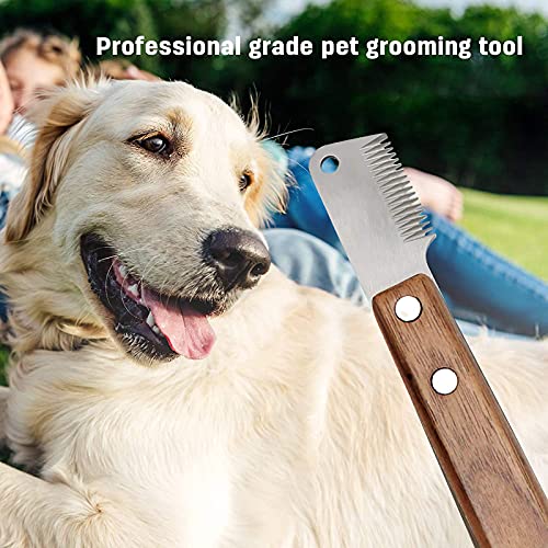 Pet Hair Removal Comb for Dogs,Stripping Knife for Dog & Cat Long Hair Cat Hair Removal Comb,Pluck Excess Undercoat… - Image 6
