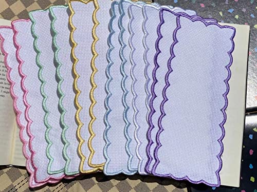 Opiniones y reviews de Baberos bordar punto más recomendados. 27 12 marcapáginas de punto de cruz, bordado de festoneado de colores, para bricolaje, tela aida, punto de cruz, punto de cruz, en blanco a punto de cruz, 12 piezas