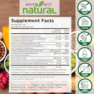 Organic Liquid Zinc and Vitamin B Complex