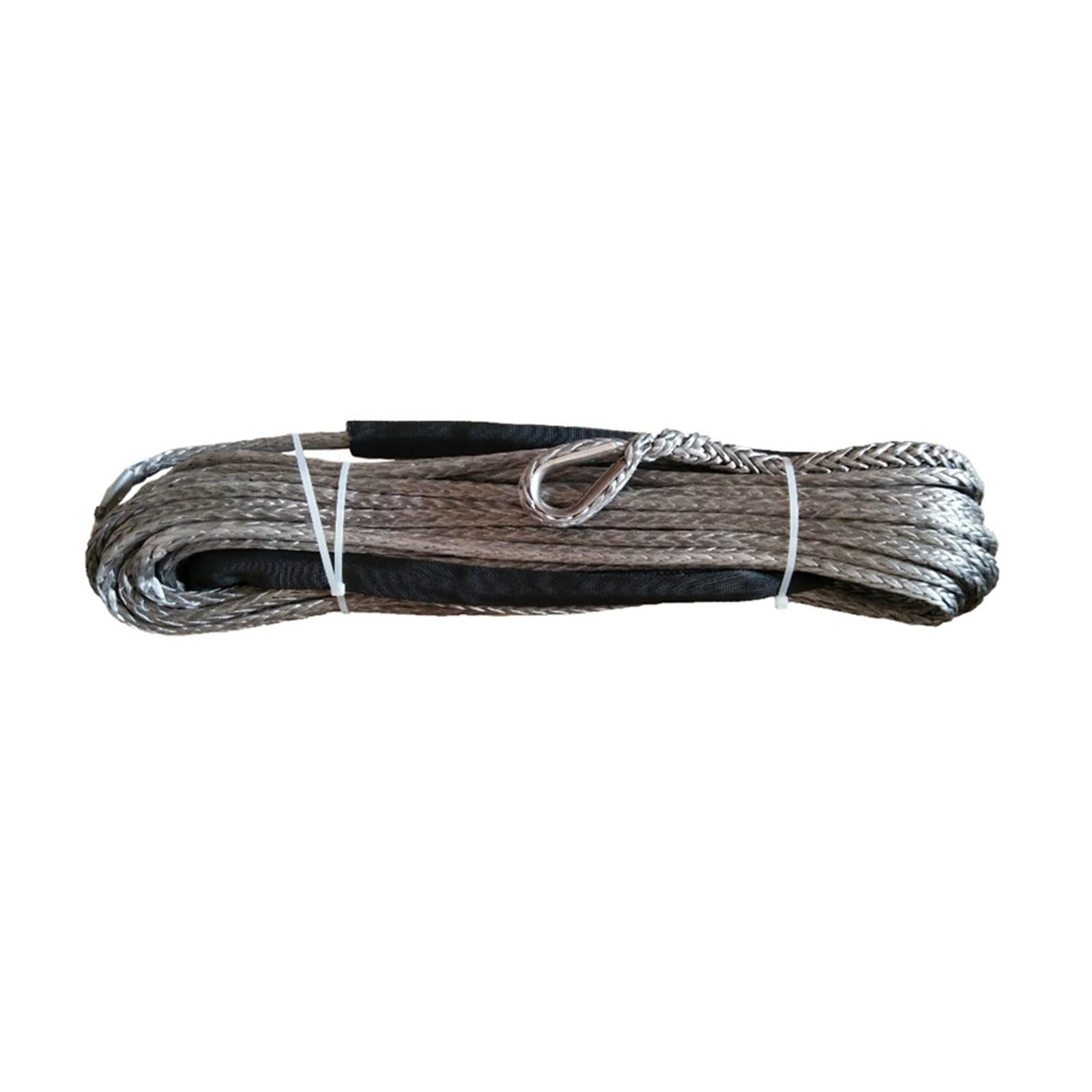 Mthckxjbsuz Grijs Winch Rope, Winch Synthetic Rope 8Mm X 50M Uhmwpe Line With Sheath For Offroad(Grijs)