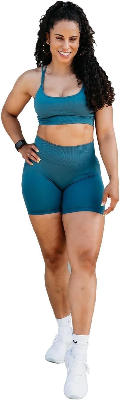 Contour Seamless Shorts, Sculpting Compression Gym Shorts for Women, Seamless High-Waisted Athletic Shorts