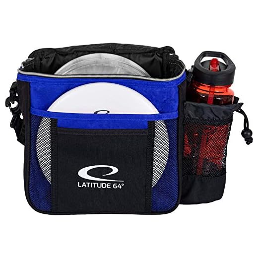 D·D DYNAMIC DISCS Latitude 64 Blue Slim Disc Golf Bag | Introductory Disc Golf Bag | Great for Beginners and Casual Disc Golf Rounds | Lightweight and Durable Frisbee Golf Bag | 8-10 Disc Capacity