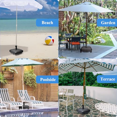 Poteau de parasol stable de 35mm à 48mm grâce au support lestable 23L - 8