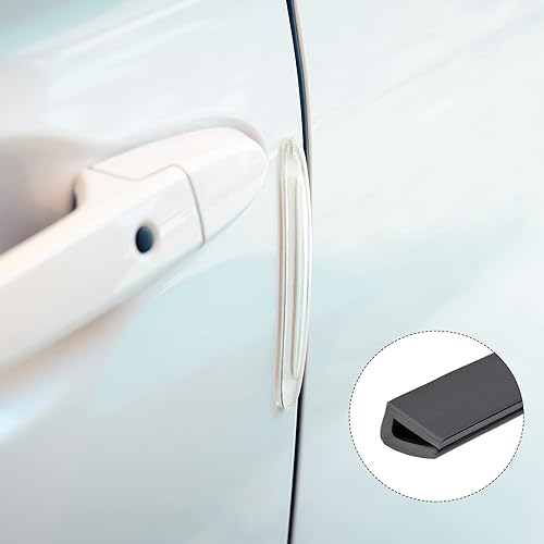 Miniatura 5 de METALLIXITY Moldes de borde (3M9.84') 1 unidad, canal en U de silicona para tira de sellado de borde de 0.004-0.059in, para puertas de hogar,