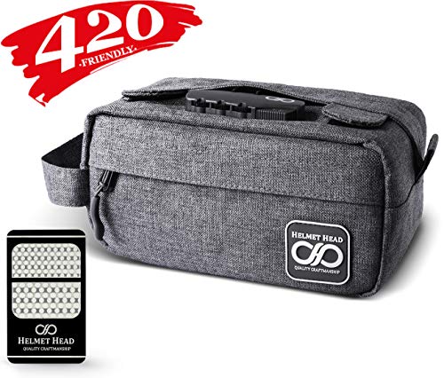 Compact Smell Proof Case with Combination Lock + Grinder Card | Water Repellent