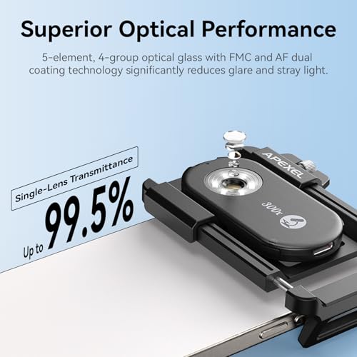 APEXEL 300X Phone Microscope Lens, Phone Camera Micro Lens with Universal Clip/LED Light/CPL, Mini Pocket Microscope, Phone Lens Attachment Fit for iPhone 17/16/15/14/13, Samsung, and Most Smartphone by APEXEL - Image 4