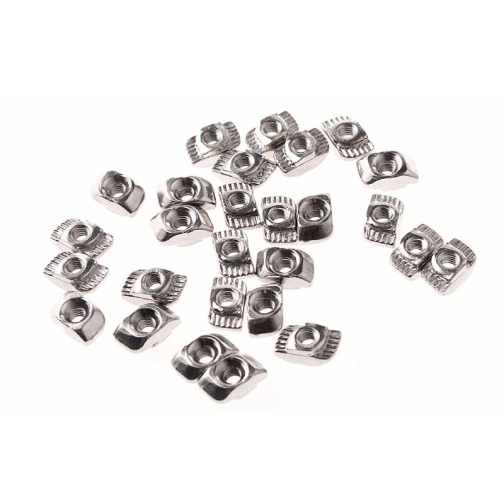 Sliding T-Nut M3 M4 M5 for 20 Series T-Slot T-nut，Sliding T Nut Hammer Head Drop in Nut，Connector Aluminum Extrusion Profile Hammer Head