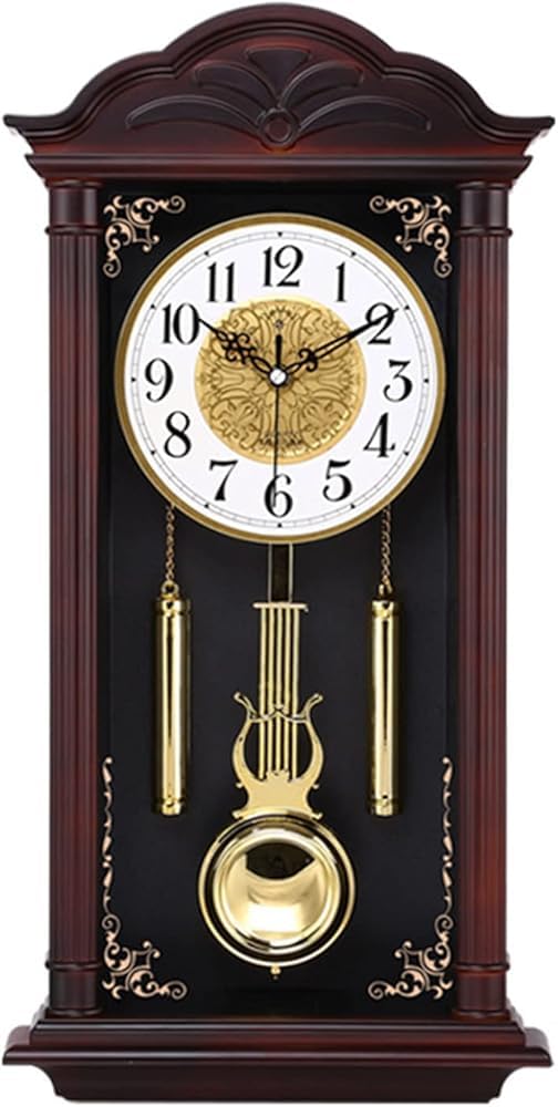 Horloge murale avec carillon pendule bois horloge classique vintage