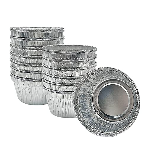 Aiduzety 3" Disposable Round Aluminum Foil Cake Pans（50 Pack） Easy To Use And Store, Making Baking More Convenient And Effortless. #TOP6