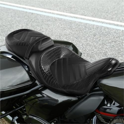 Asiento de moto doble para Electra Glide FLHT turismo sillín conductor y pasajero 3