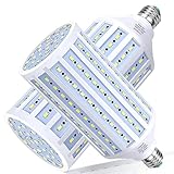 LED Corn Led Bulb 60W(500W Equivalent) 6000K Daylight White 6000 Lumens 2 packs