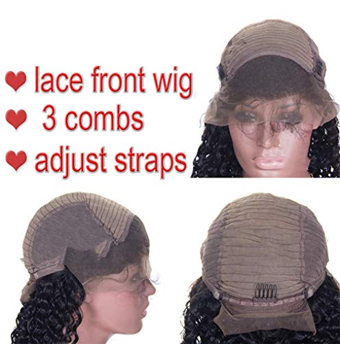 Perruque cheveux bouclés noirs 20 pouces pour masquer la perte de volume - 4