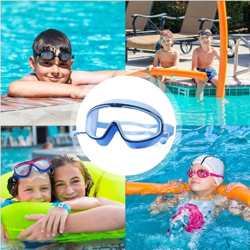 Genérico Gafas Infantiles - Gafas Para Bebés,HD Anti-Vaho Impermeables Ajustables Equipo de Protección de Seguridad para Carreras Entrenamiento Esnórquel Buceo Playa Lago - imagen 4
