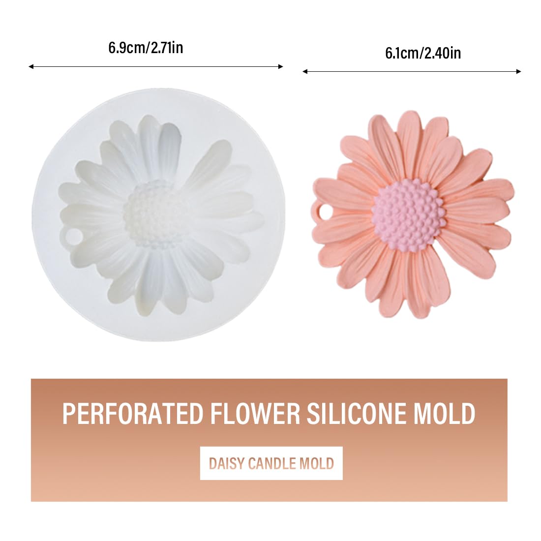 2 Stampini In Silicone Per Resina E Argilla, Forma Di Piccoli Fiori E Foglie - Kit Per Gioielli Fai Da Te, Orecchini, Portachiavi