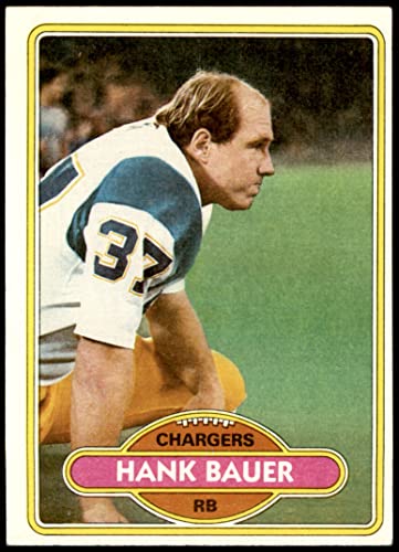 1980 Topps #108 Hank Bauer San Diego Chargers (Football Card) EX Chargers