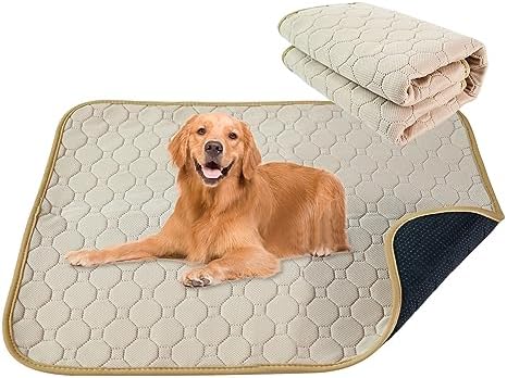 MIGHTYDUTY Dog Training Pads Washable Waterproof Puppy Training Pad Fast Absorbing Warming Mat Reusable Pet incontinence Mat with Non-slip Bottom for Home Car Travel, 45 x 60cm, (M, Grey)