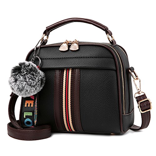 Tibes Mesdames Sacs à Main Fourre-Tout pour Les Femmes Sac d'épaule Sac à Main Sacs bandoulière Femme Sac de Messager C Noir