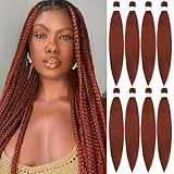 Braiding Hair Pre Stretched 22 Inch 8 Pack Long Braiding Hair Professional Pre Stretched Hair For...