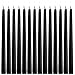 YUCH Black Taper Candles - Set of 14 Dripless Candles - 10 inch Tall, 3/4 inch Thick - 7.5 Hour Clean Burning