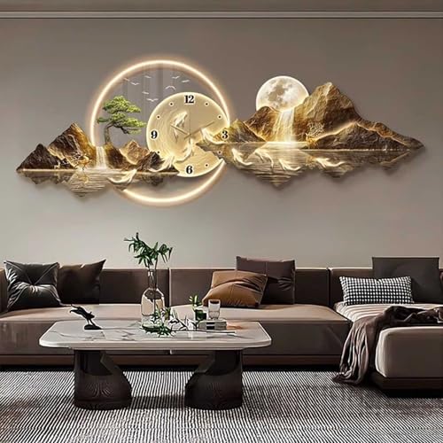 Sculpture murale 3D LED crée une ambiance Feng Shui apaisante dans votre chambre