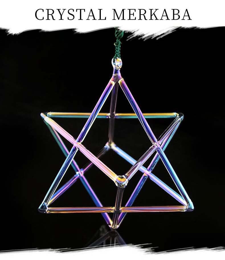 Pyramide en Cristal de Quartz 9" Merkaba pour Guérison Sonore