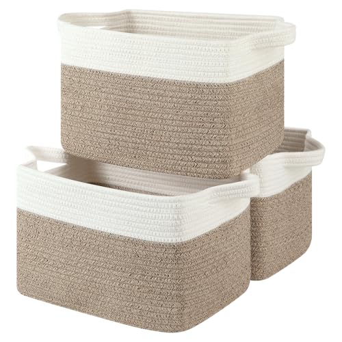 OIASKET Storage Basket for Organizing 3 Pack, Woven Baskets for Storage