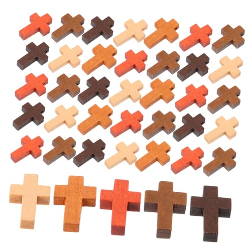 50個 木製の十字架 小さな木の十字架 十字型のチャーム ミニクロス装飾 ぶら下げジュエリーチャーム ジュエリーペンダントの装飾 ネックレス用クロスペンダント Diy用品 50個 木製の十字架 小さな木の十字架 十字型のチャーム ミニクロス装飾 ぶら下げジュエリーチャーム ジュエリーペンダントの装飾 ネックレス用クロスペンダント Diy用品