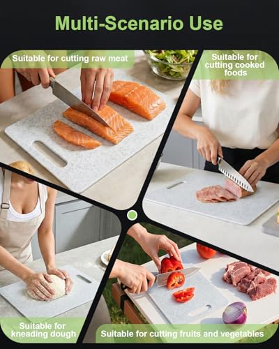 Set de 3 tablas de cortar de plástico para cocina con mango miniatura 3