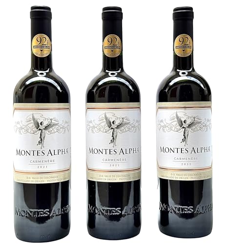 Vinho Montes Alpha Carmenere | Kit Com 3 Garrafas | Oferta
