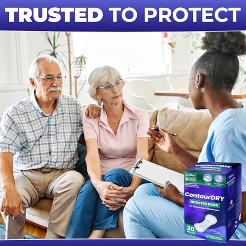 Image of ContourDry Booster Pads XL by LivDry, Adds Max Absorbency to Adult Diapers with Flow-Through Design, Up to 4 Cups Capacity, More Coverage for Women and Men, 160 Count