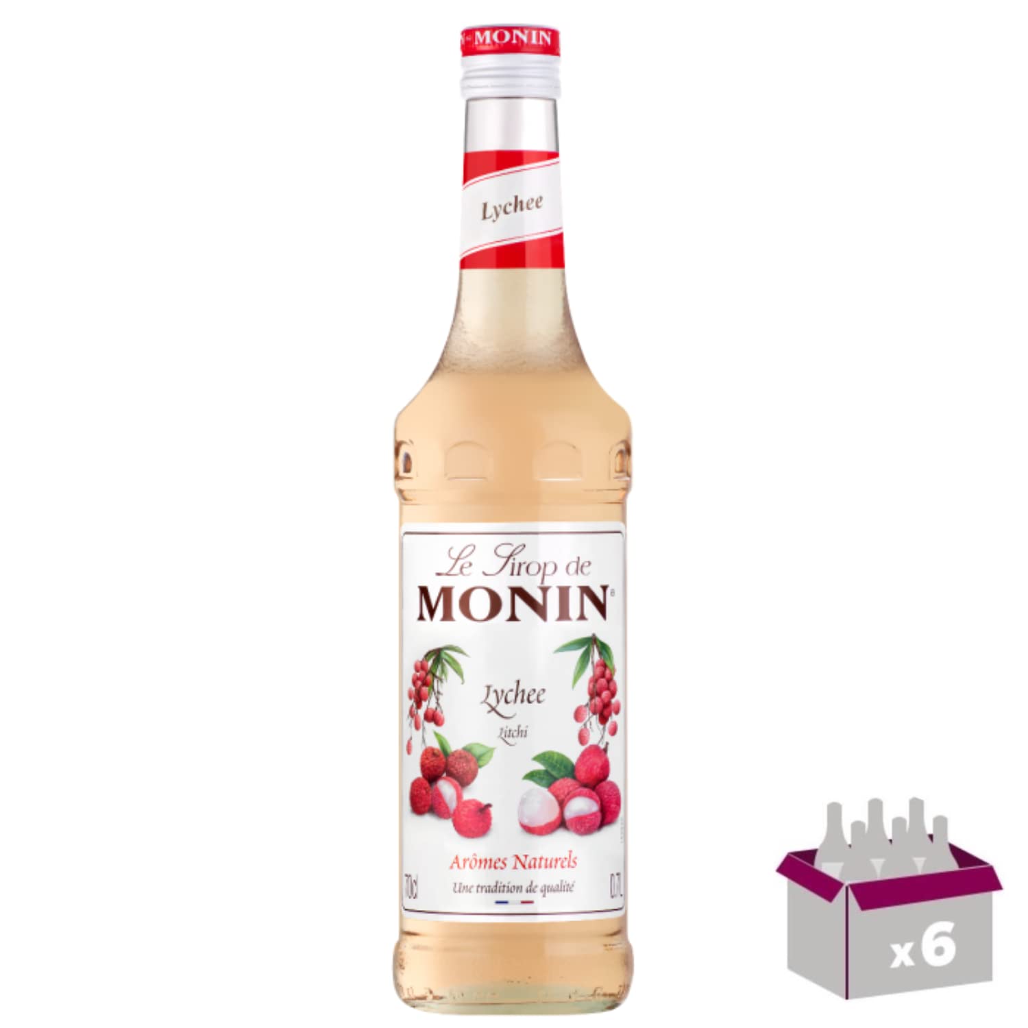 Lot de 6 Sirop - Litchi - 70cL
