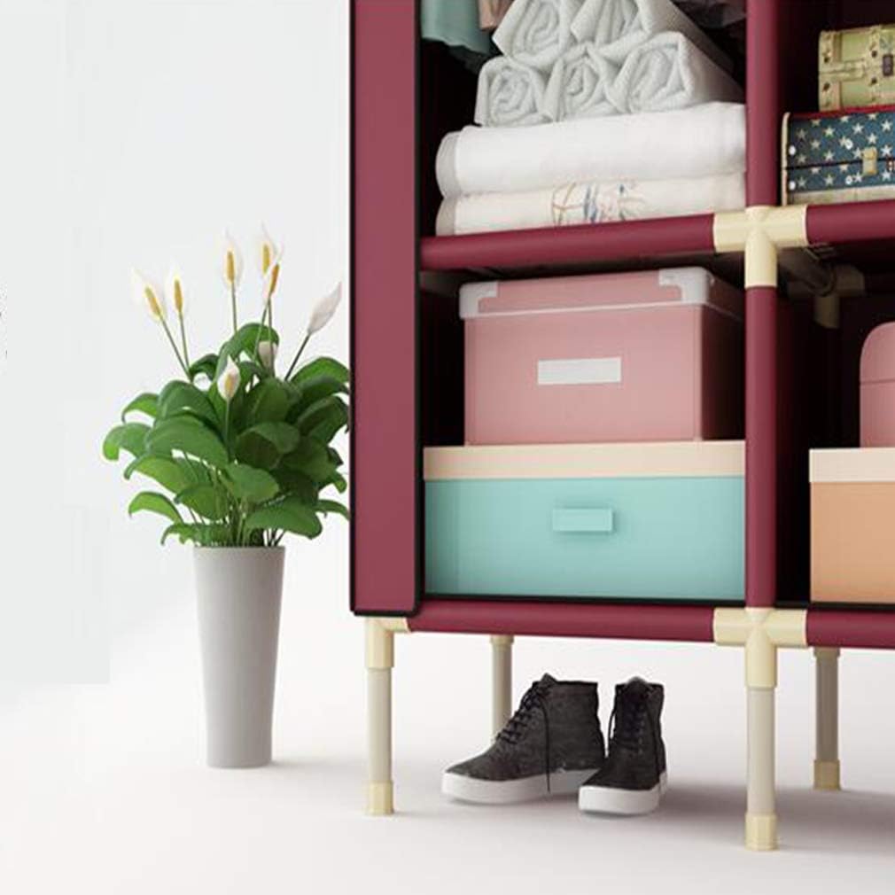 Cloth Wardrobe Clothes Closet, Portable Closet Wardrobe Storage Closet Standing Closet Fabric Cabinet Portable Wardrobe,A_85*50 * 190CM