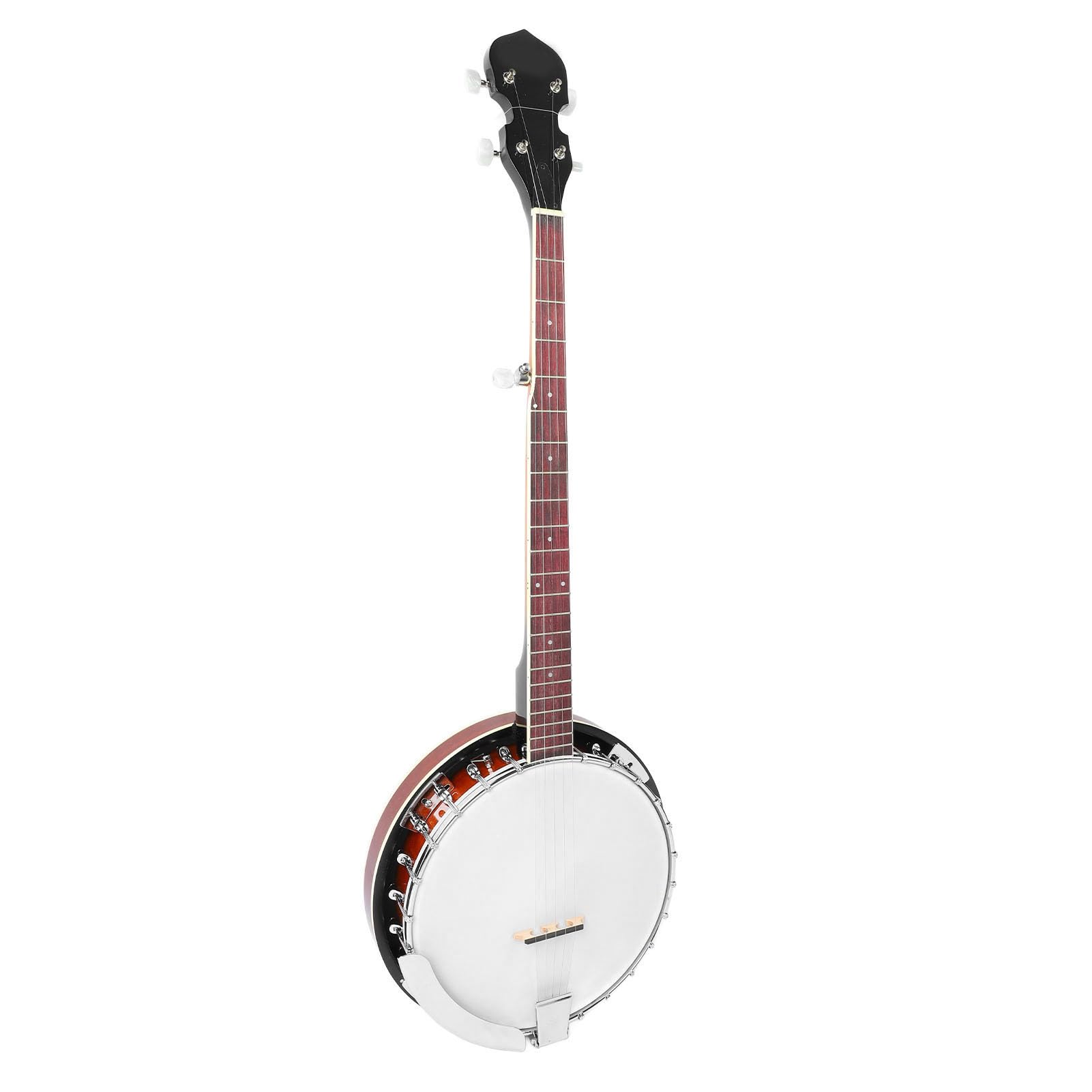 Banjo a 5 Corde Banjo Classico a 5 Corde, Banjo a Grandezza Naturale con Retro Chiuso per Musicisti Professionisti e Principianti