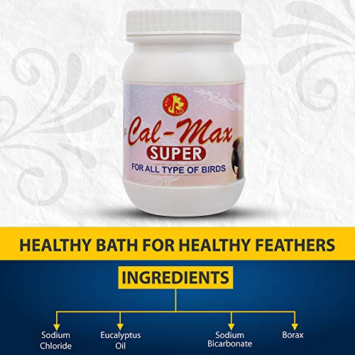 Image of Pet Care International (PCI) 100% Water Soluble Cal Max Super Provide Essential Calcium Healthy Bird Breeding Healthcare (100 Grm, Cal Max Super)