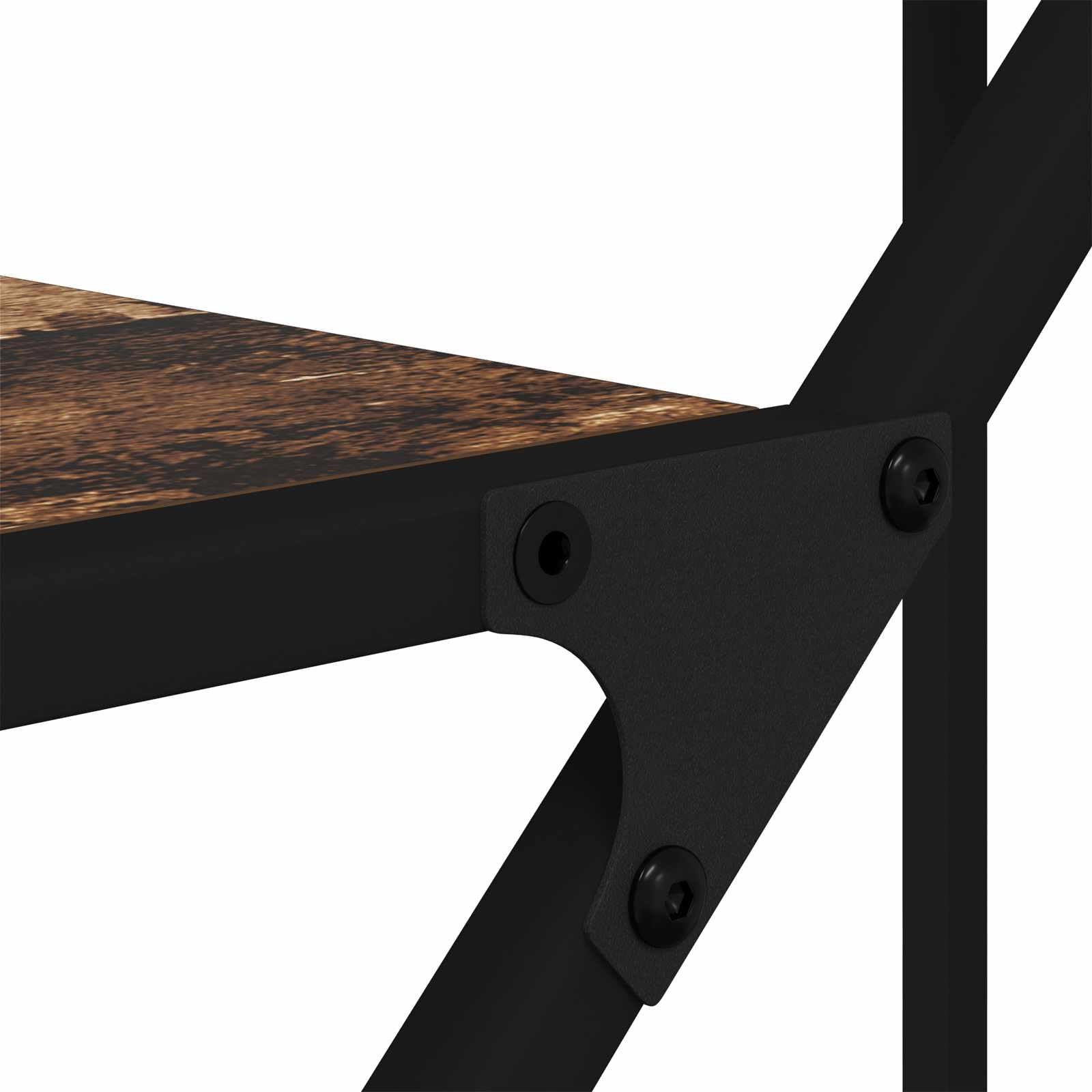 vidaXL Półka na książki Stare drewno 91 x 36 x 176 cm, Nowoczesna przechowalnia w salonie, prostokątne regały, trwałe półki, systemy wolnostojące do organizacji