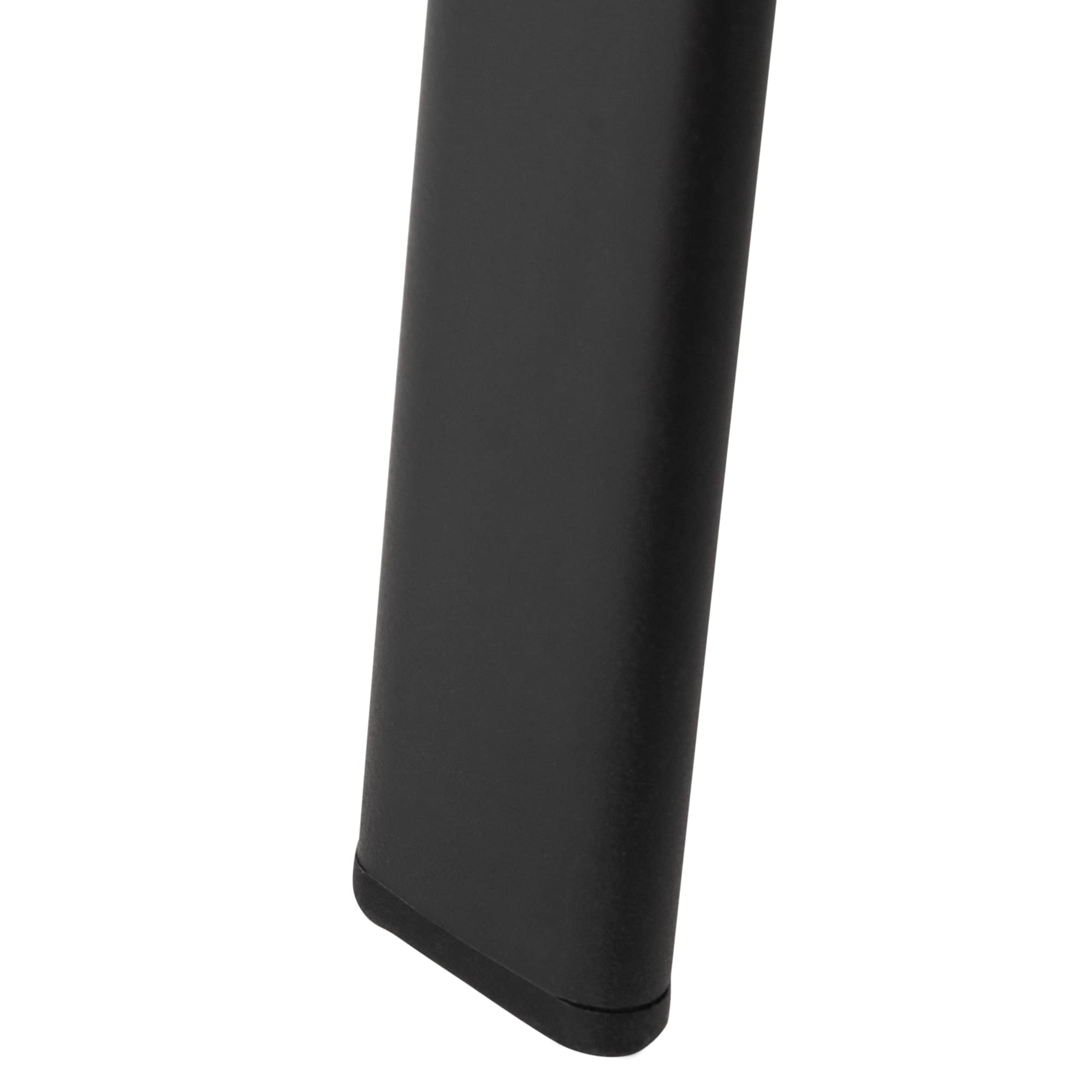 Outsunny Mesa de Cristal de Jardín con Agujero para Sombrilla Mesa para Comer Redonda con Marco de Acero para Exterior Terraza Balcón Ø106,5x71 cm Negro