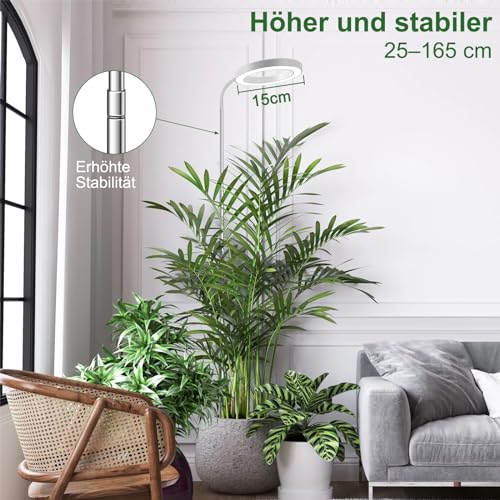wolezek Pflanzenlampe LED Vollspektrum, 80 LEDs 6500K Grow Light – Ansicht 4