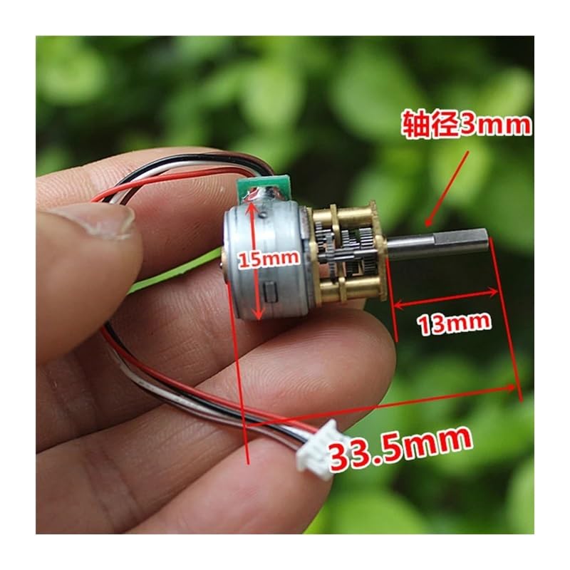 POWTAXBJGD 15mm All Metal Gearbox Gear Stepper Electronic Starter DC 5V 2-Phase 4-Wire Stepping Gear Electronic Starter DIY Smart Robot