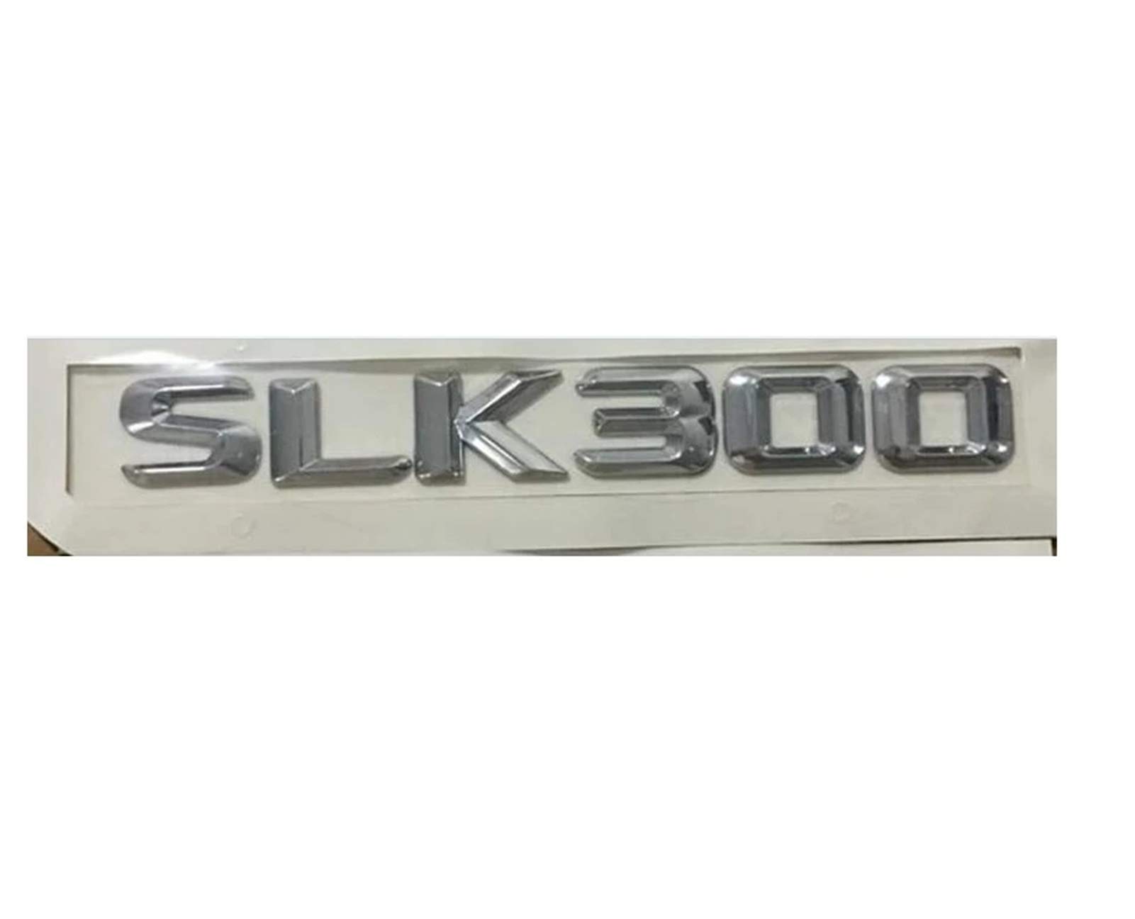 Chrome SLK 300" Car Trunk Rear Letters Word Badge Emblem Letter Decal Sticker for Mercedes Benz SLK300 (SLK 300,Chrome(Shiny Silver))
