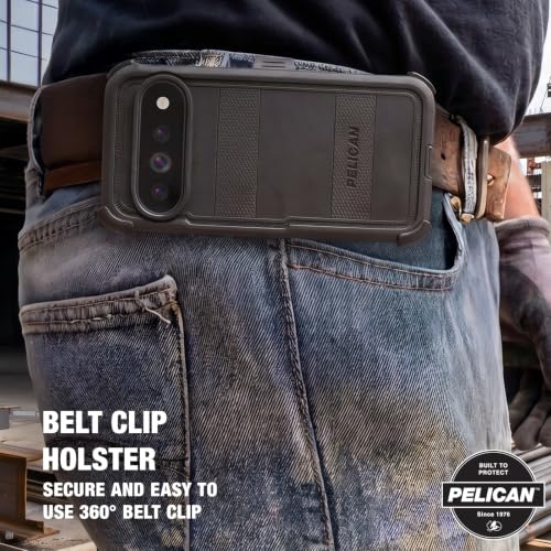 Image of Pelican Voyager Google Pixel 11 Case with Belt Clip Holster - Black