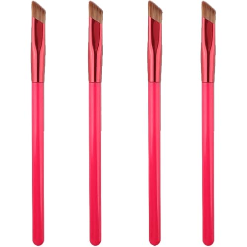 Eyebrow Brush, 4PCS Multi Function Eyebrow Brush, Smooth Canvas Concealer Brush, Square Angled Eyebrow Brush, 3D Concealer Makeup Hairline Brush