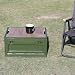 RMAN 2er Set Campingbox 38L Camping Zubehör Faltbar Kunststoff Aufbewahrungsbox mit Deckel mit 4 Rollen Campingschrank Kofferraum Organize für Reisen im Freien, Camping, Familie - Grün