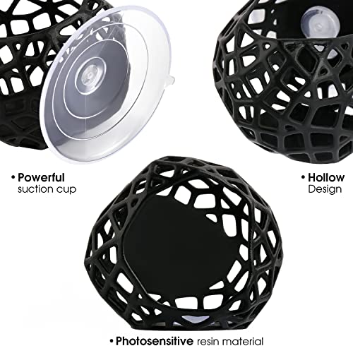 Aquarium Plant Holder, Fish Tank Plant Holder, Aquarium Planter Cup, Hanging Aquarium Planter Cups, For Live Aquarium Decor, Fish Tank Living Fish Shrimp(Black) #TOP3