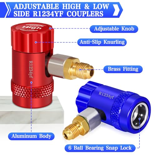 Adaptador Ajustable R1234yf con Acoplamientos Rápidos miniatura 2